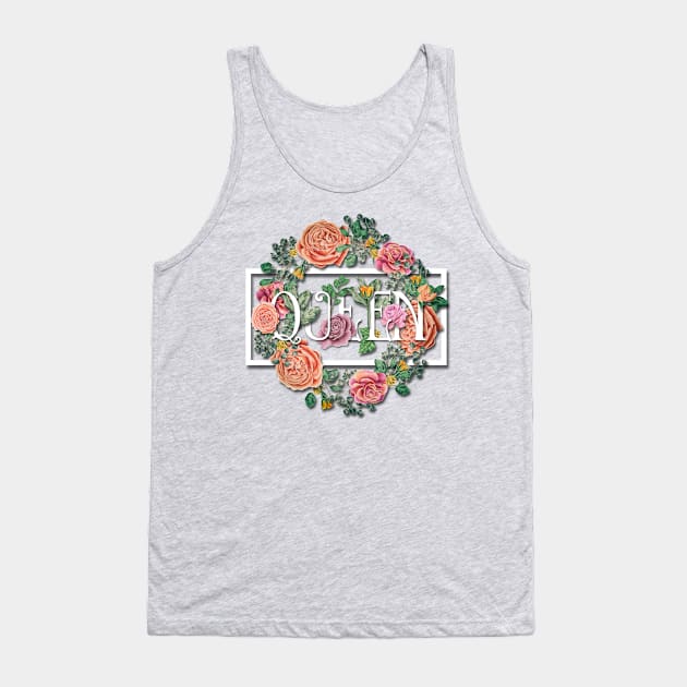 Floral Queen Wreath Tank Top by VBleshka